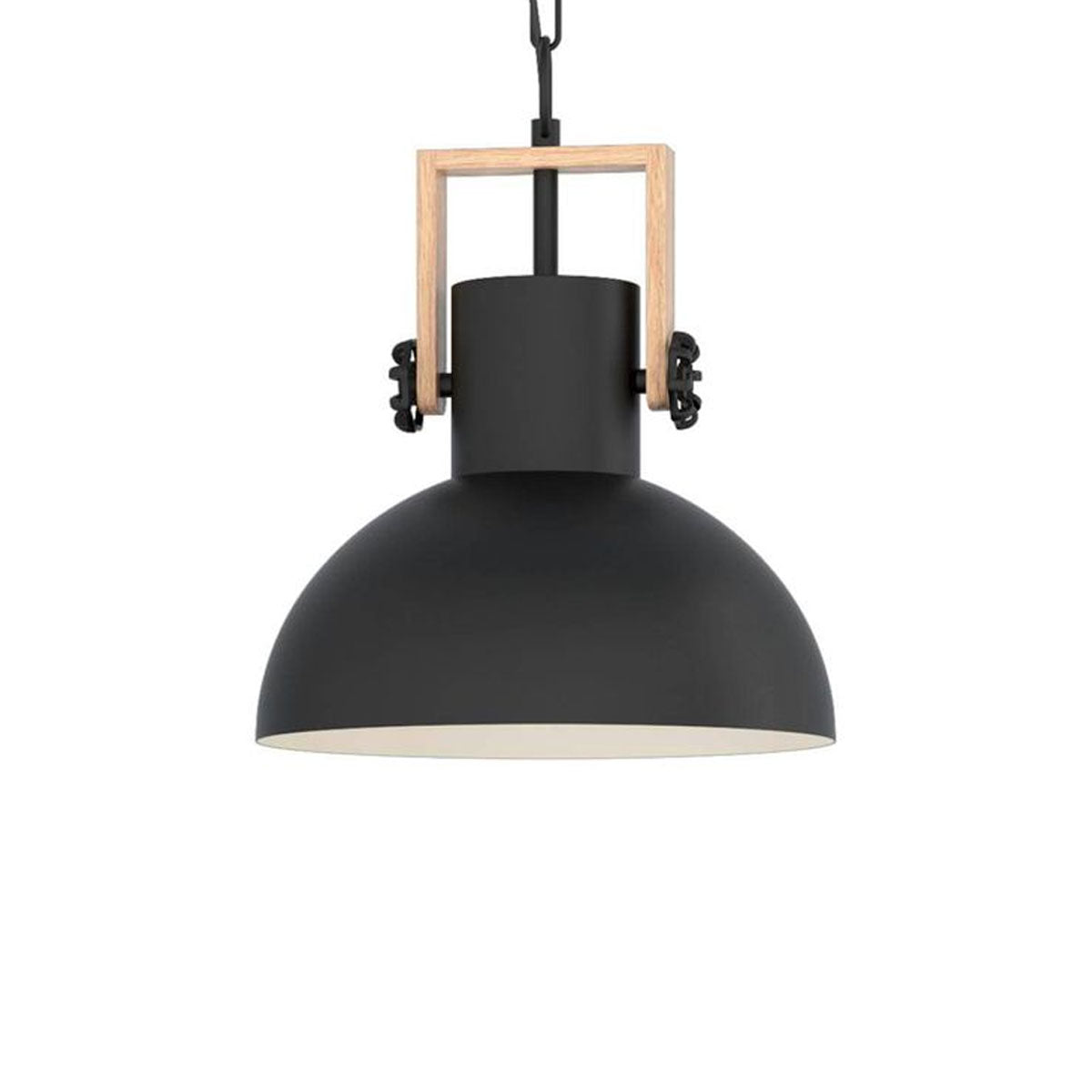 Lubenham 1 Light Industrial Timber Pendant