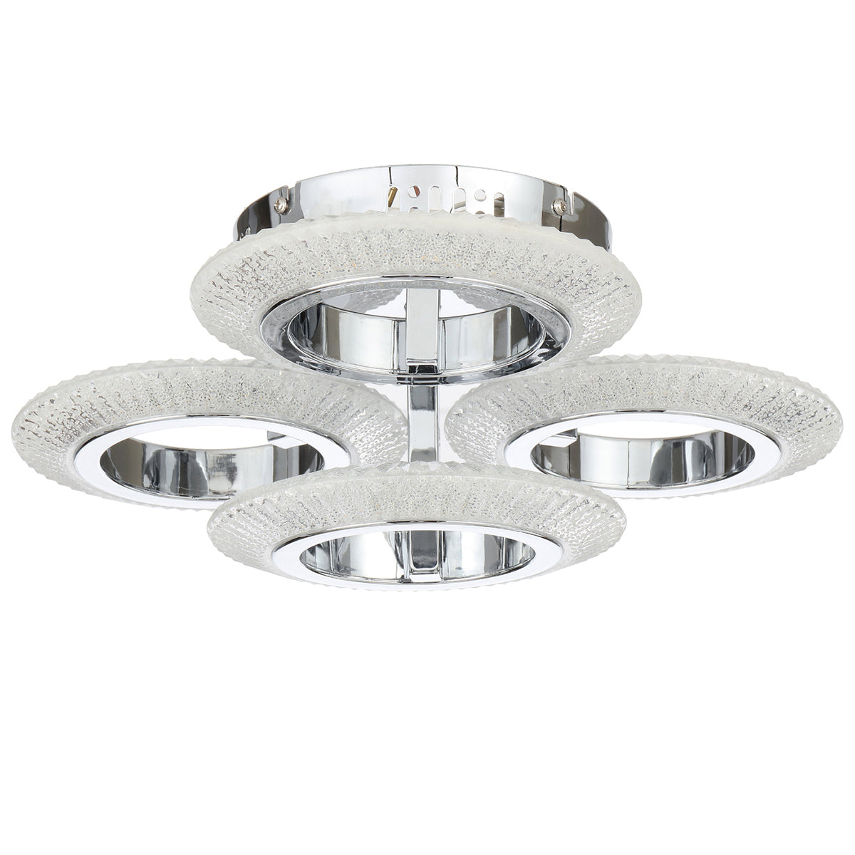 Luna Ring Close to Ceiling LED Light - Chrome