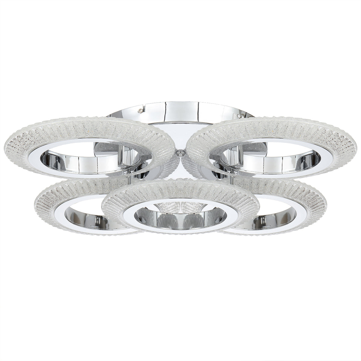 Luna Ring Close to Ceiling LED Light - Chrome