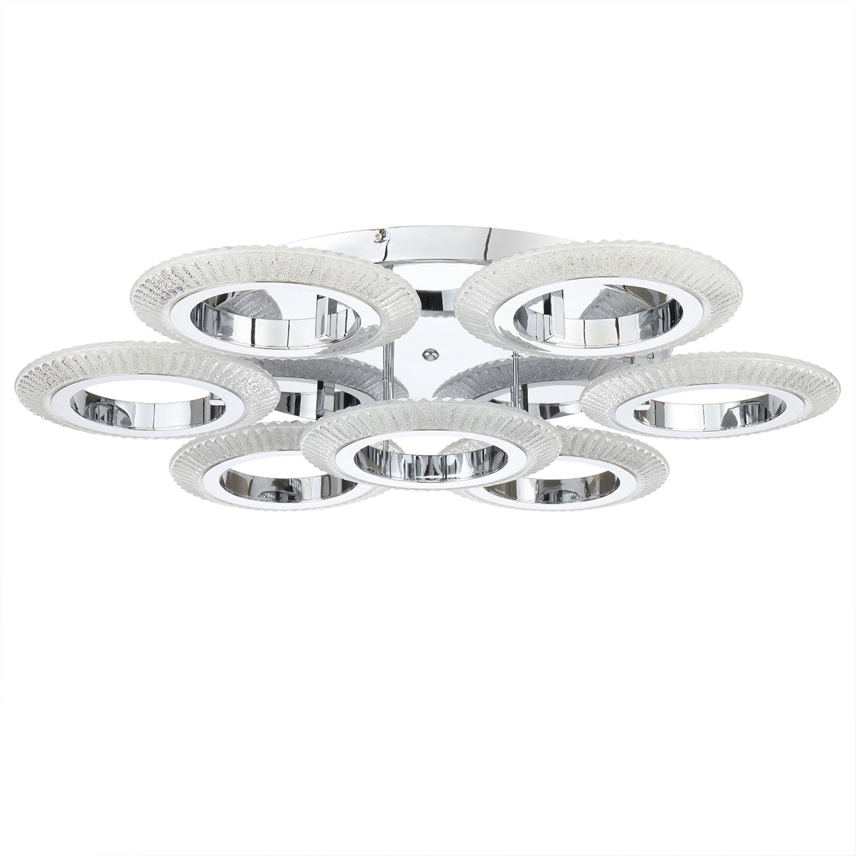 Luna Ring Close to Ceiling LED Light - Chrome