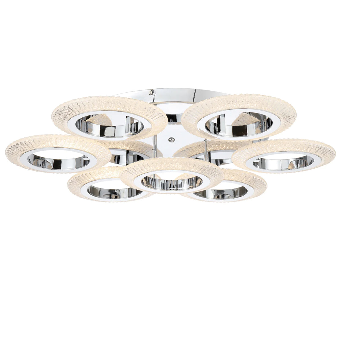 Luna Ring Close to Ceiling LED Light - Chrome