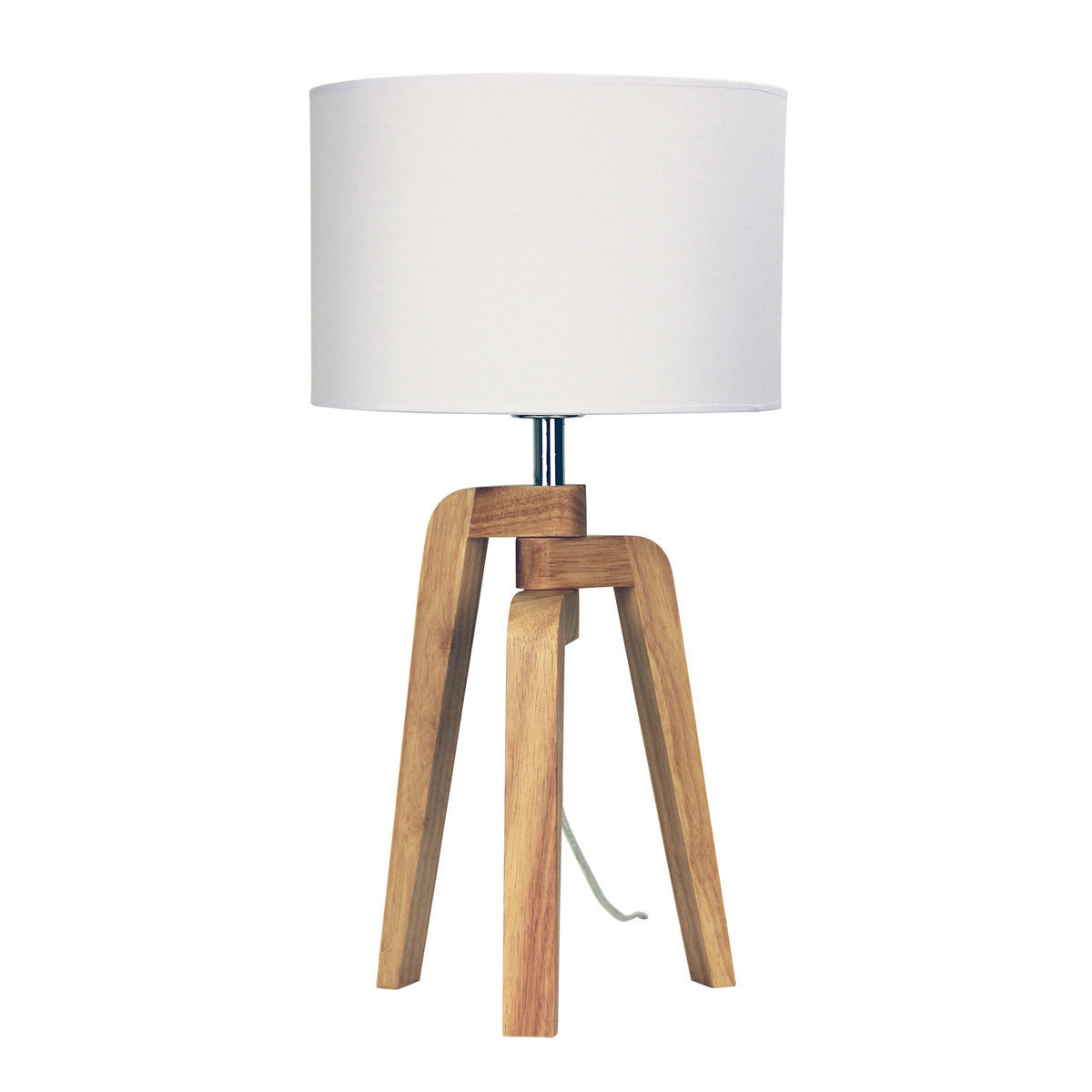 Lund Scandi Timber Table Lamp