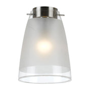 Lydia Opal Matt & Clear Glass Batten Fix