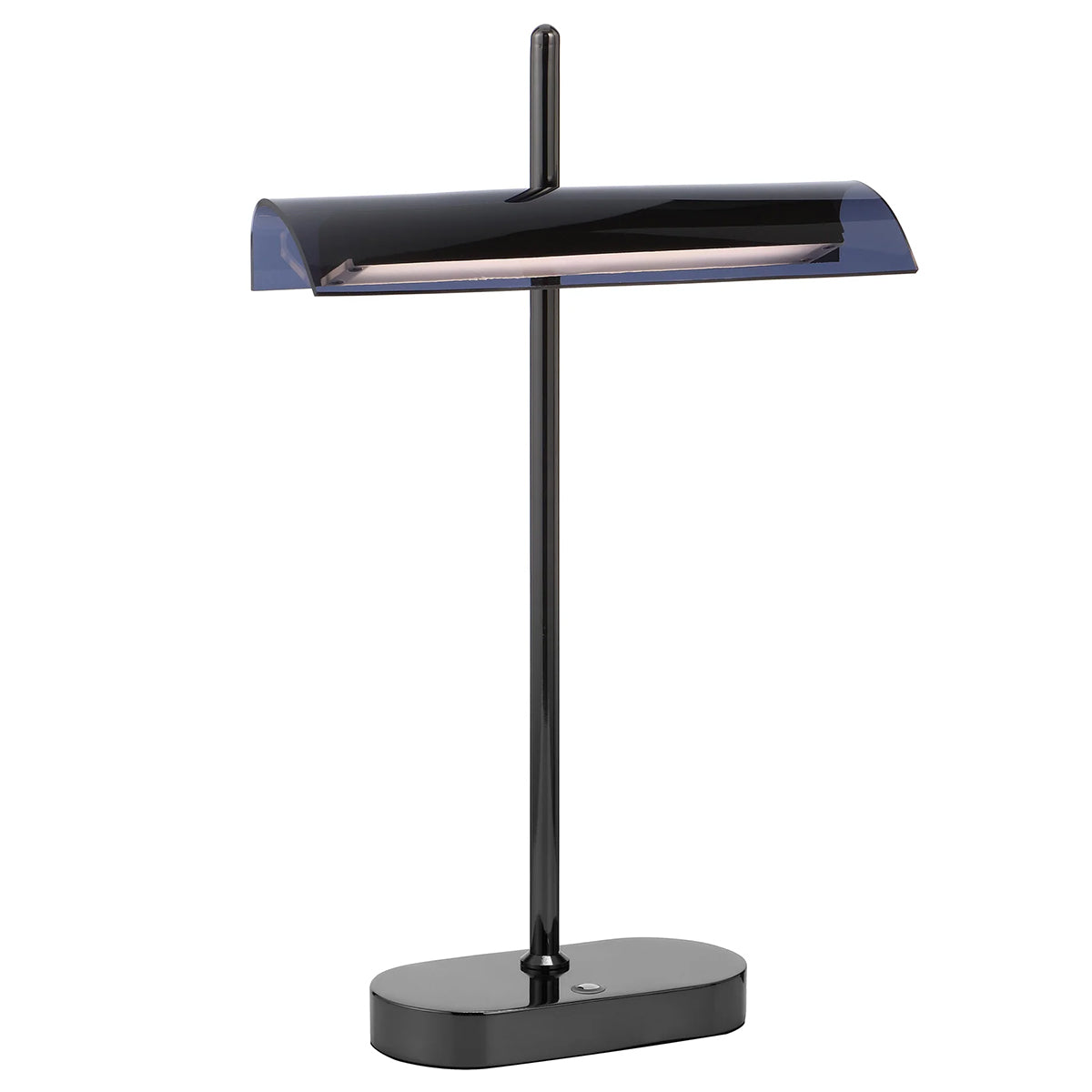 Lyman LED Modern Bankers Lamp with Integrated Lighting