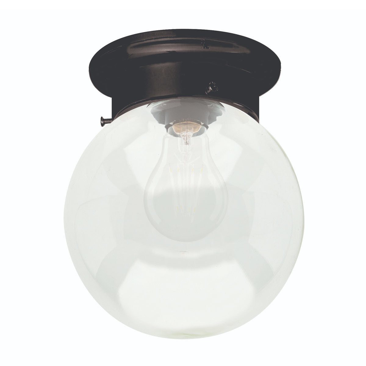 Murano Round Glass Batten Fix Light