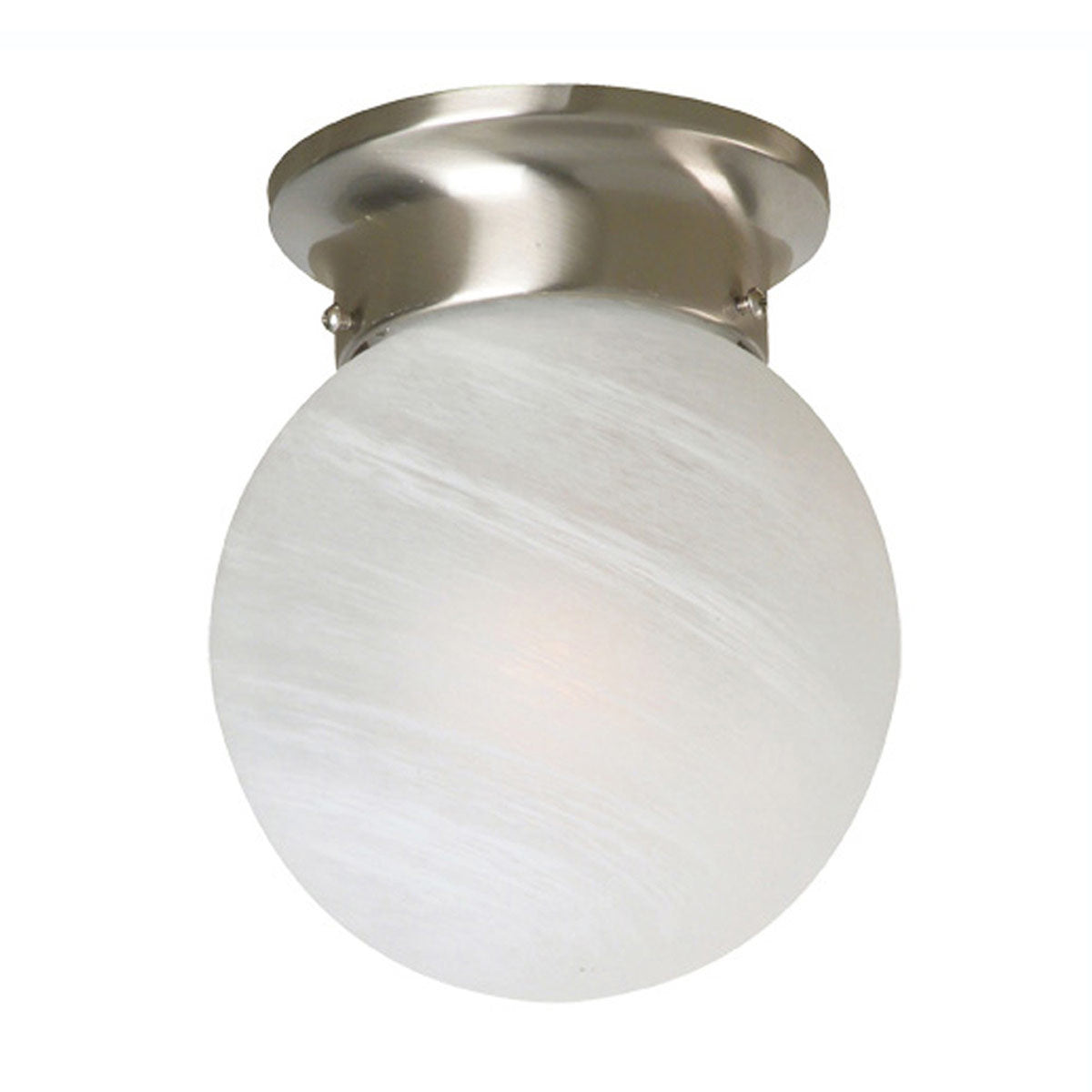 Murano Round Glass Batten Fix Light