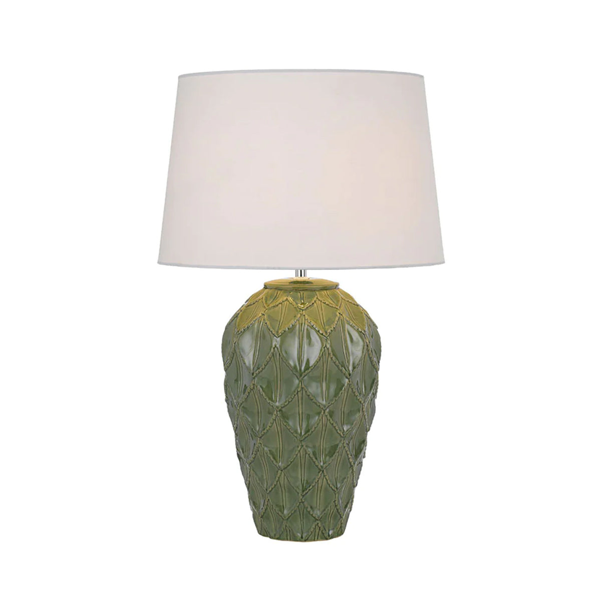 Madrid Table Lamp with Ceramic Base and Fabric Shade