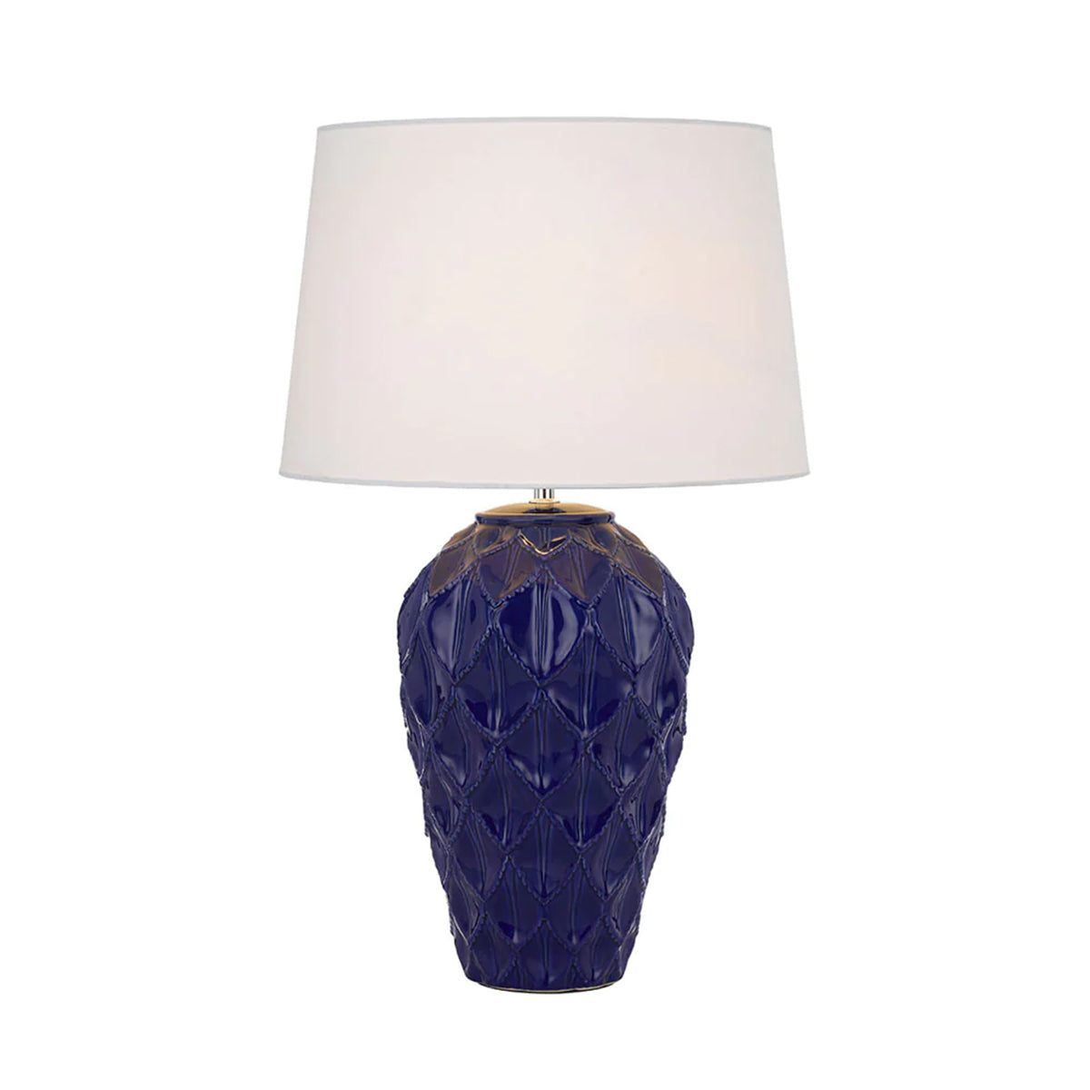 Madrid Table Lamp with Ceramic Base and Fabric Shade