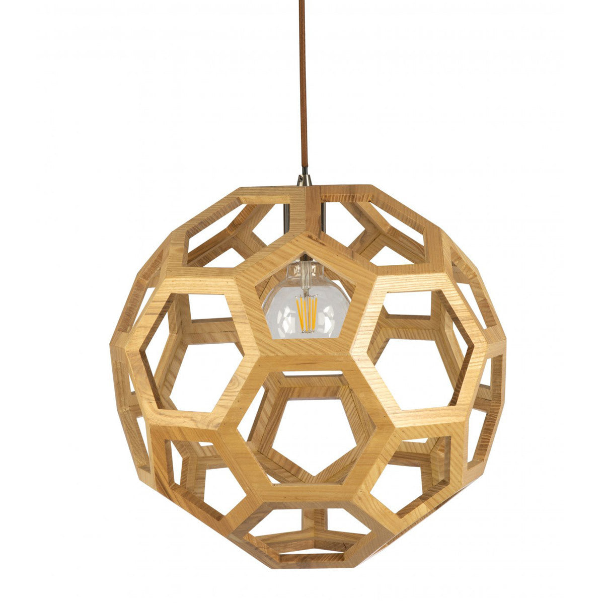 Banega Timber Hexagon Pendant Light