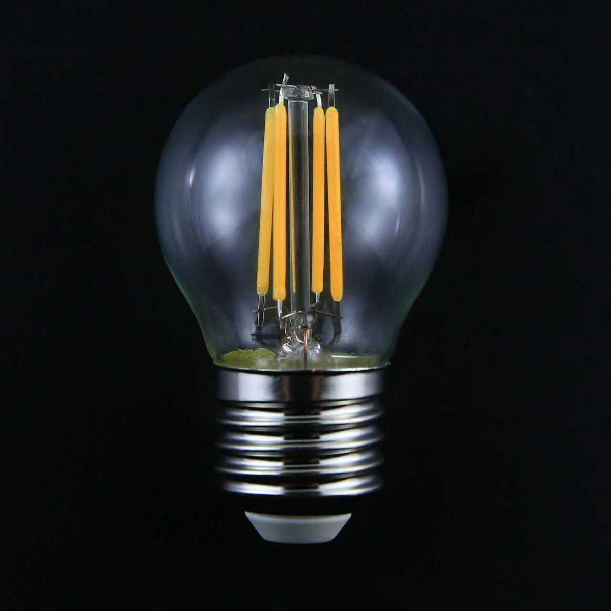 Fancy Round G45 E27 Filament LED Globe - Dimmable