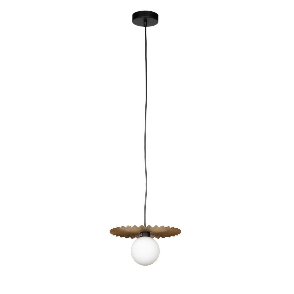 Portobello Small Pleated Decorative Disk 1L Pendant Light 250mm
