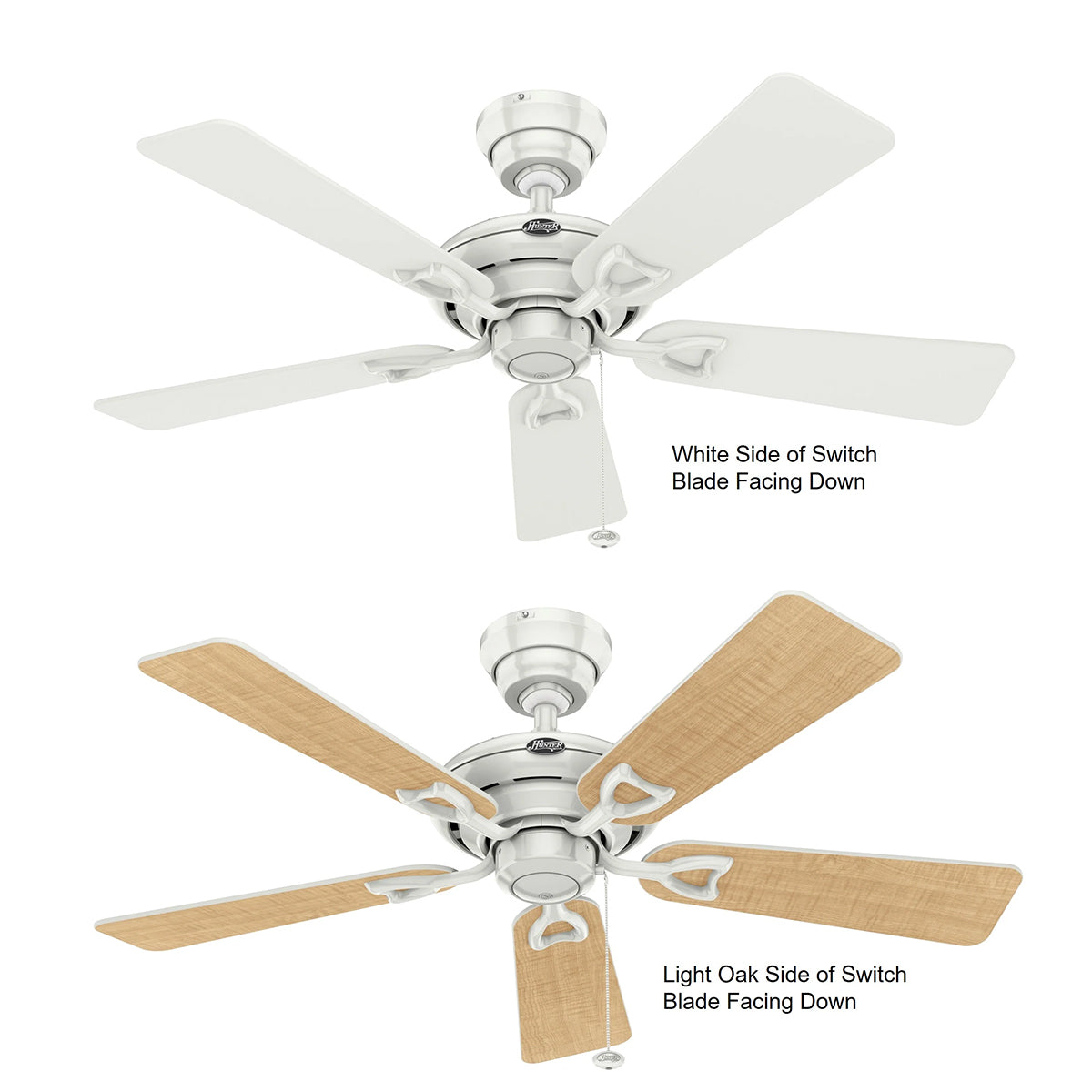Seville II 44" 5 Plywood Switch Blades AC Ceiling Fan