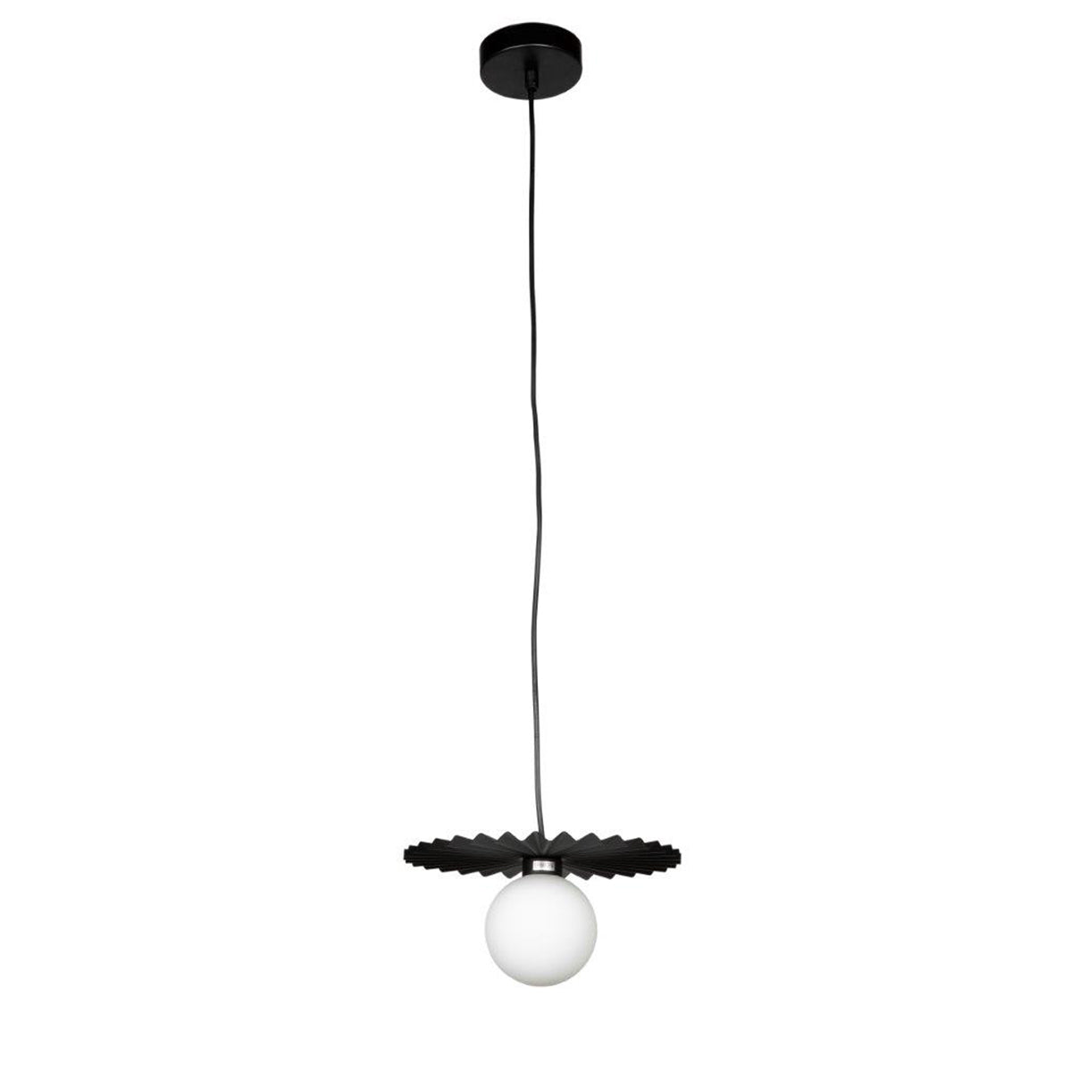 Portobello Small Pleated Decorative Disk 1L Pendant Light 250mm