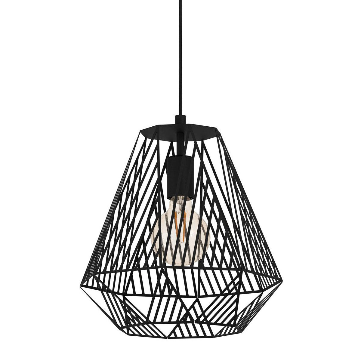 Stype Geometric Diamond Shaped Pendant Light with E27 Holder