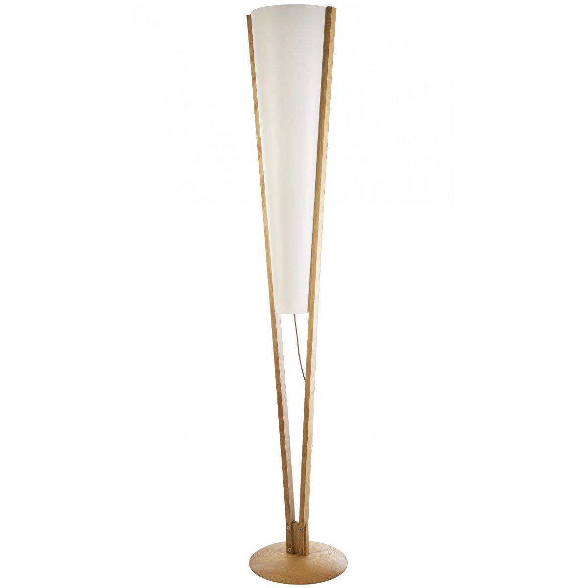 Vicenza Natural Timber Floor Lamp - 3 Light