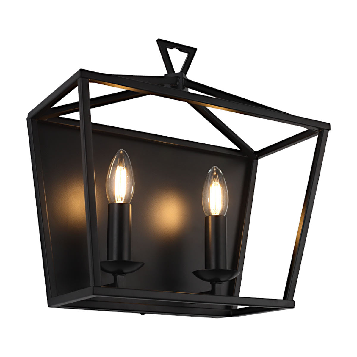 Pergian 2 Light Candle Wall Light - Metal Design