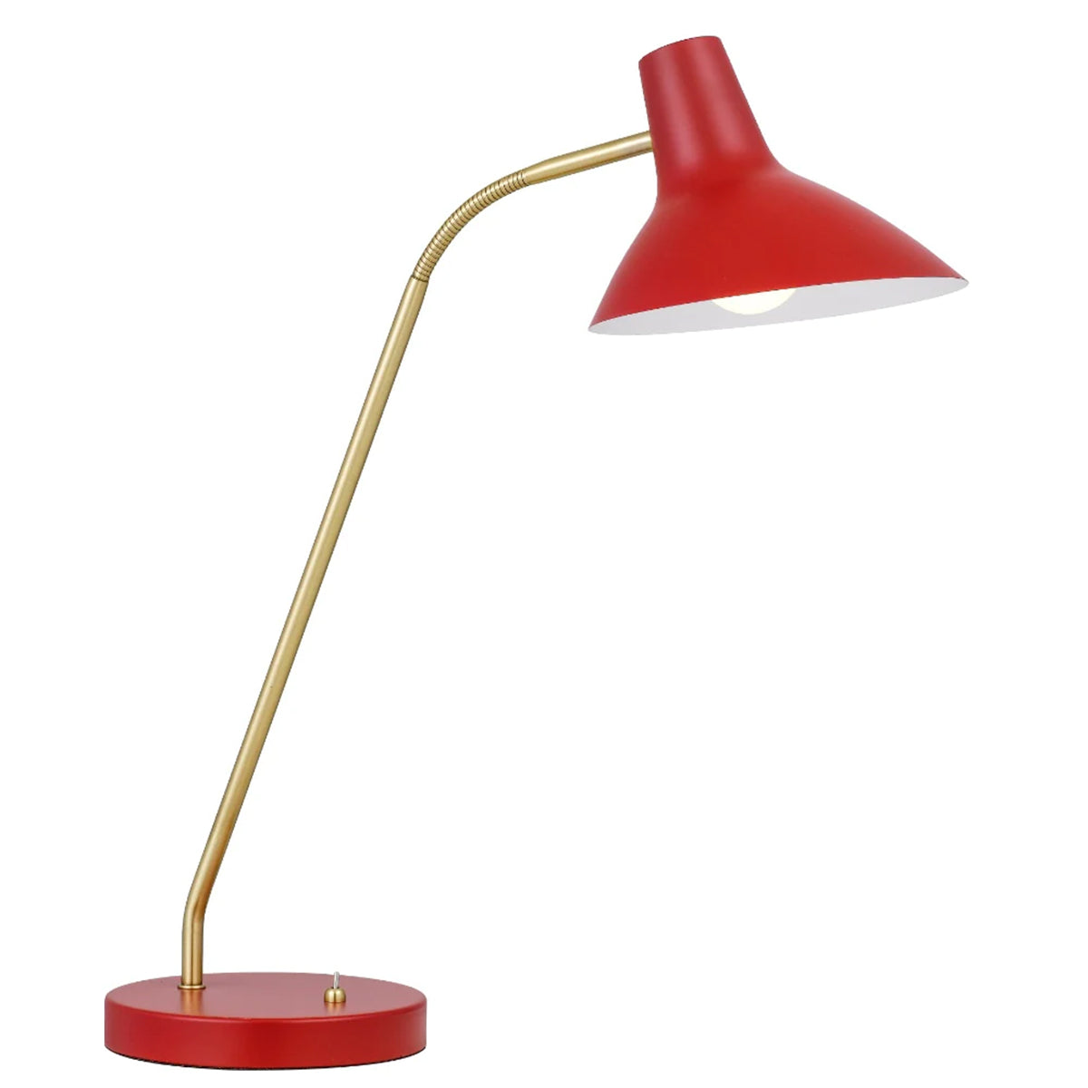 Farbon Desk Lamp Adjustable Brass Arm Metal Design
