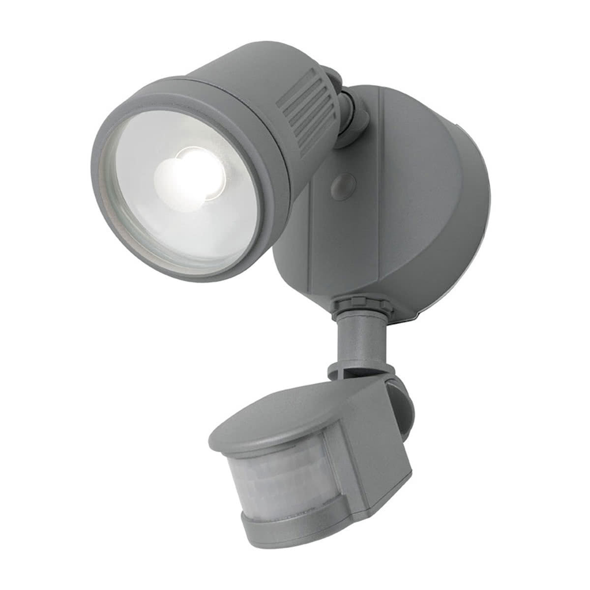 Otto Single 12W LED FloodLight With Sensor - 4000K Cool White