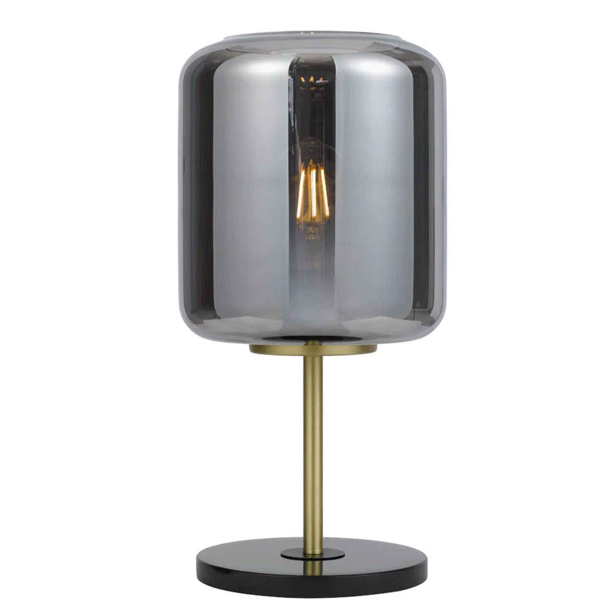 Korova Marble Table Lamp with Blown Glass Shade