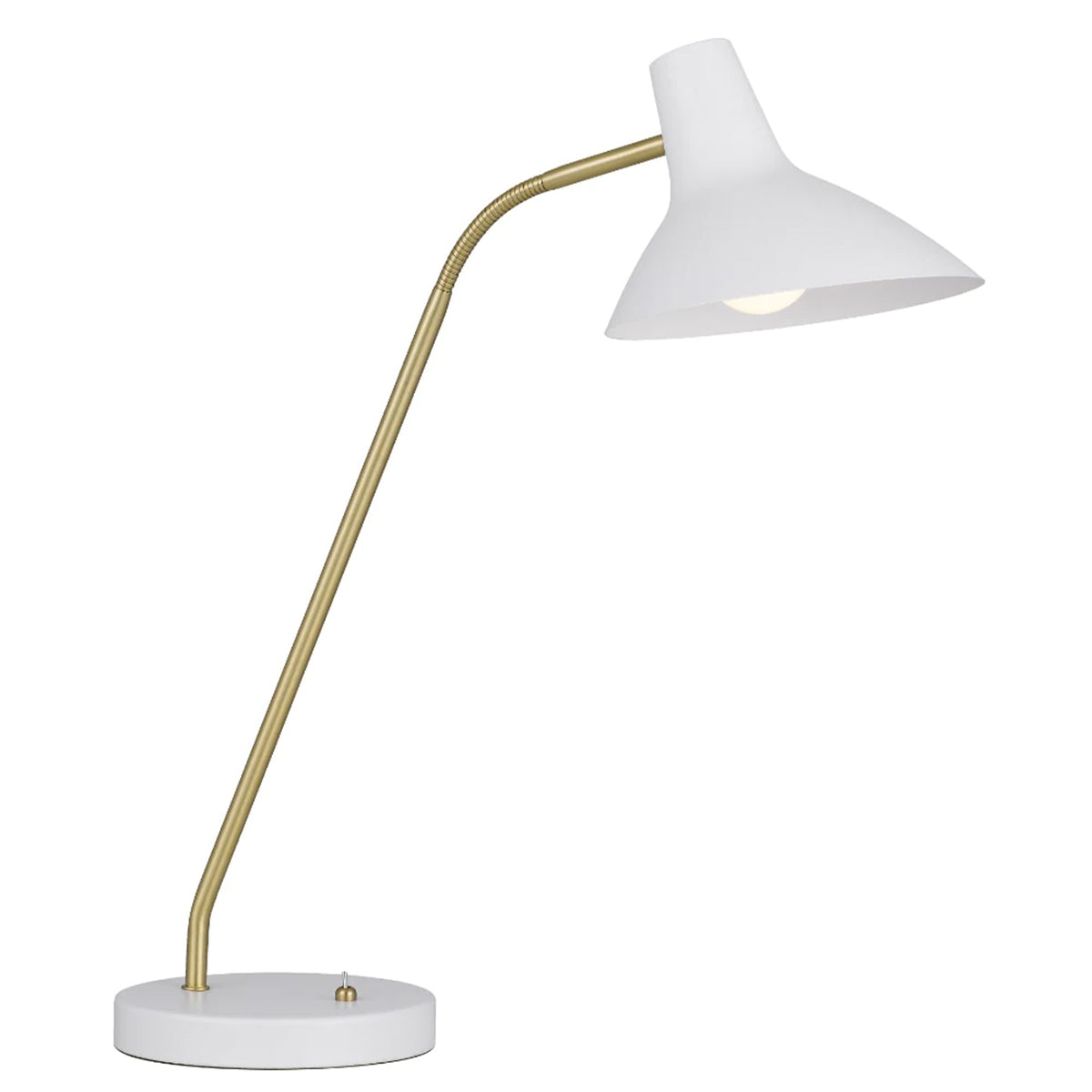 Farbon Desk Lamp Adjustable Brass Arm Metal Design