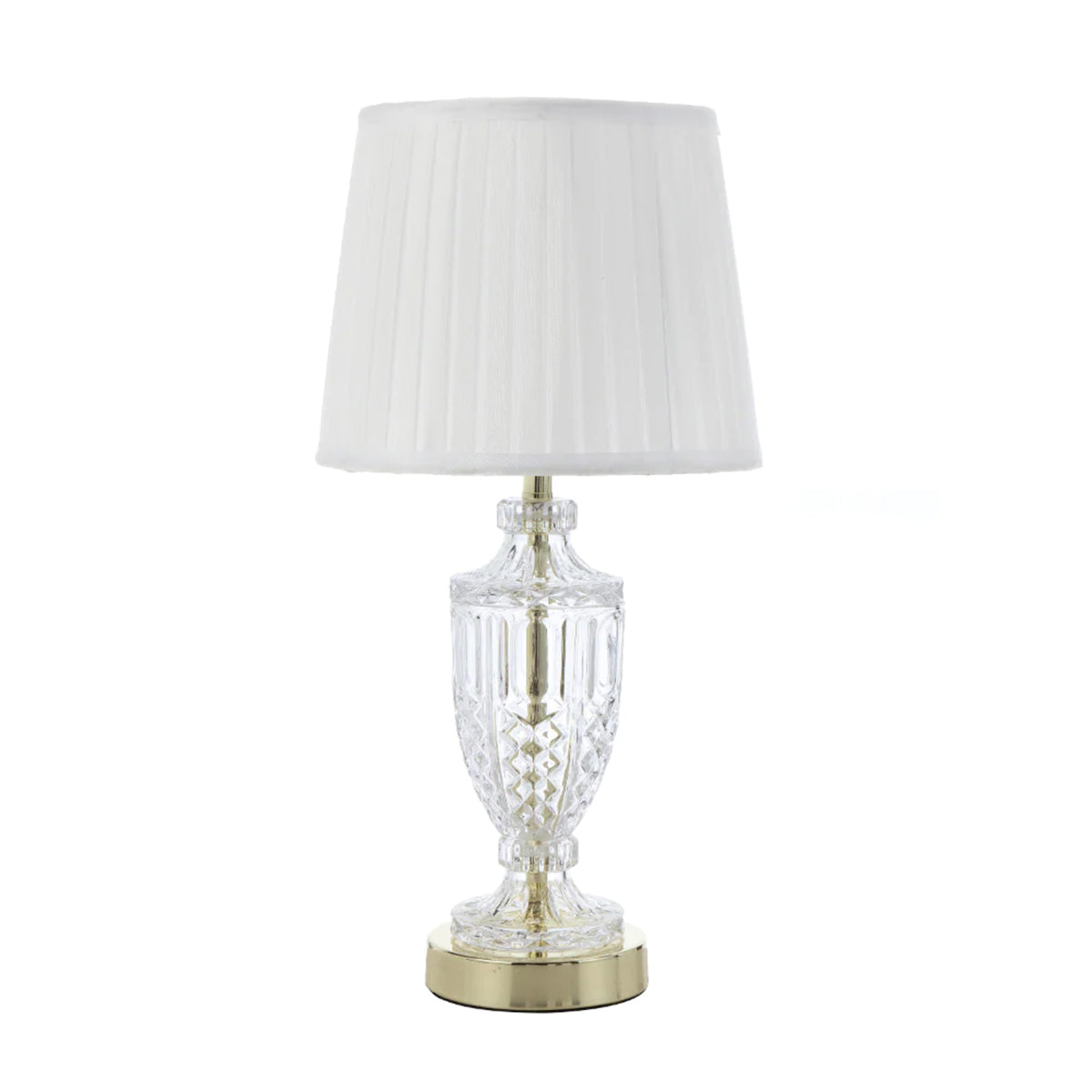 Debden Table Lamp with Pleated Fabric Shade