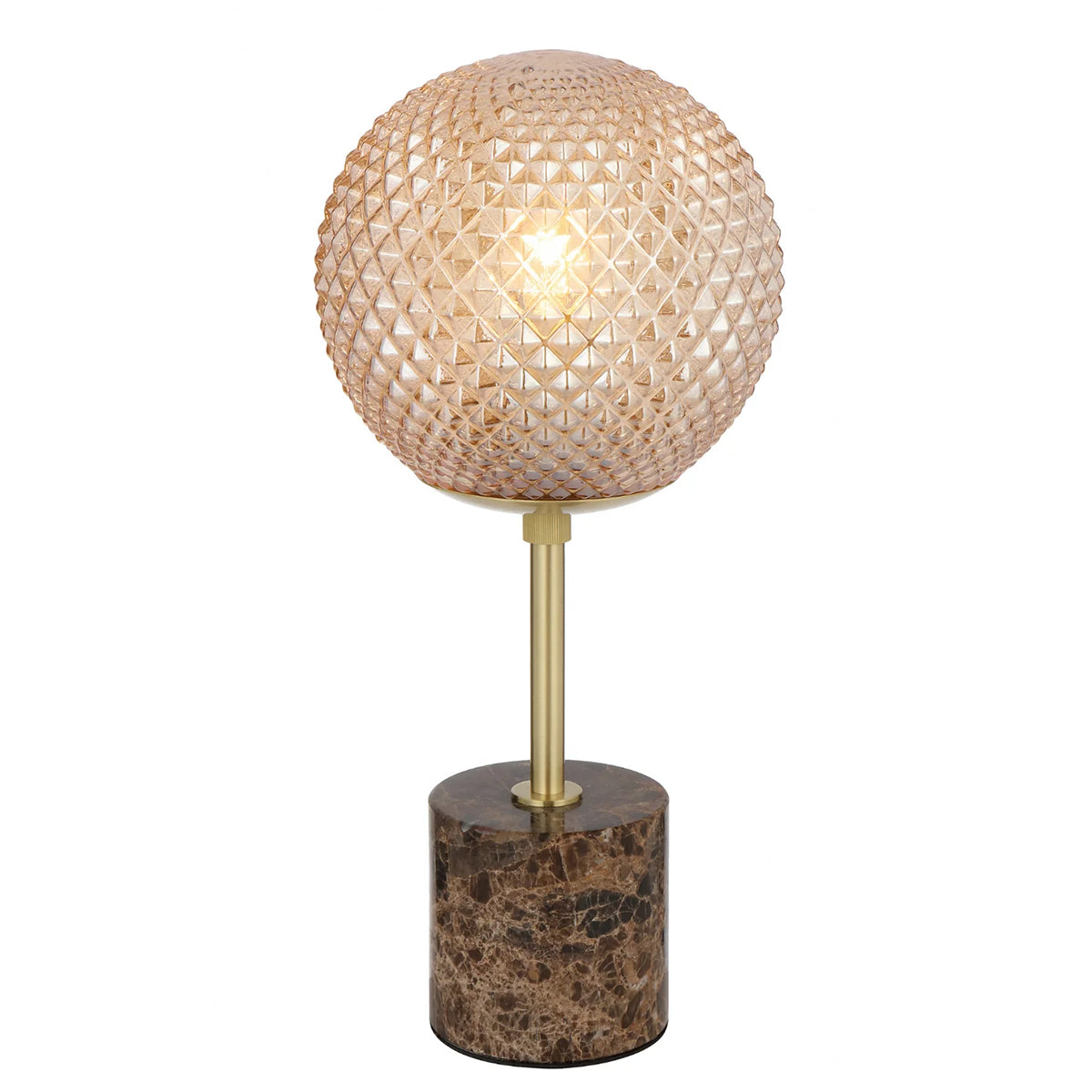 Elwick Lamp with Marble Base €“ Antique Brass Finish
