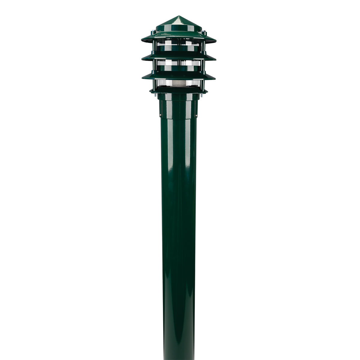 BL-100 3 Tier Bollard Head with 1 Meter 76mm Aluminium Post