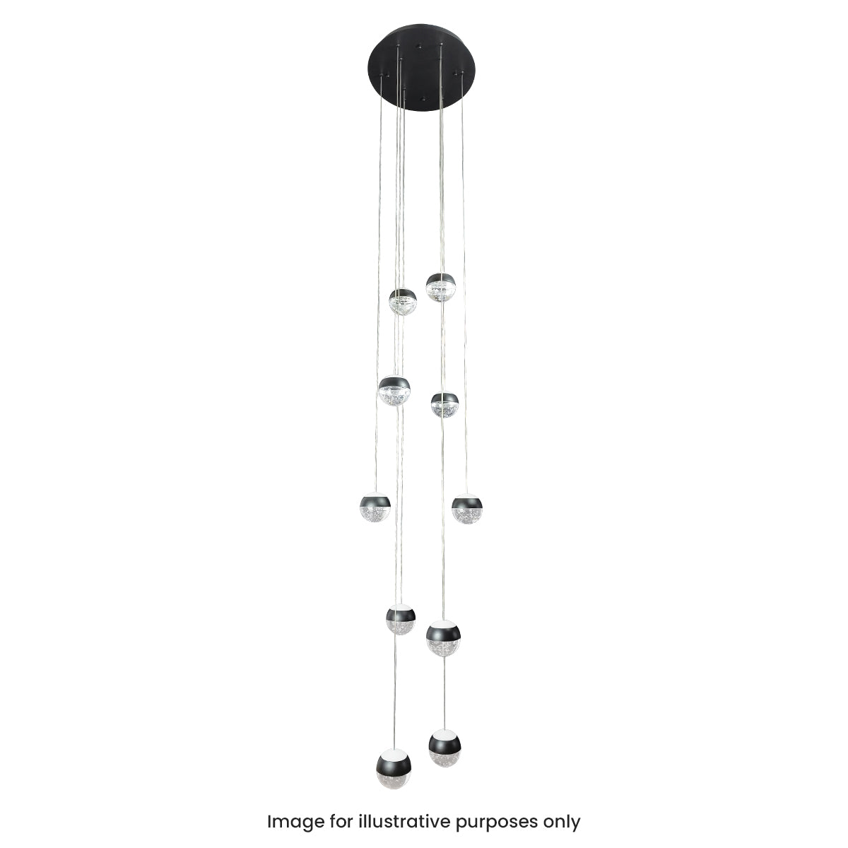 Messina 10 LED Cluster Ball Pendant Light
