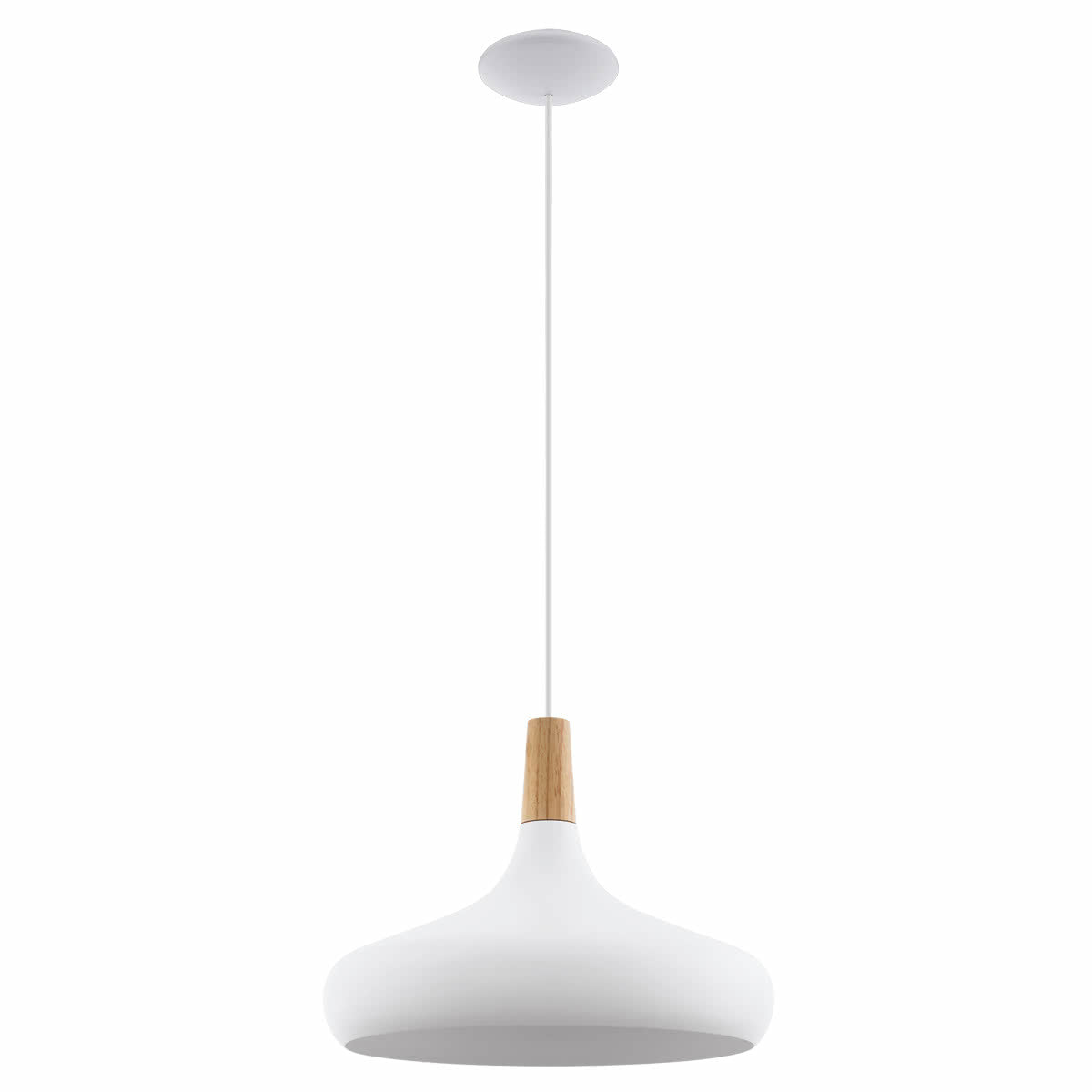 Sabinar Small Timber Pendant Light with Adjustable Height