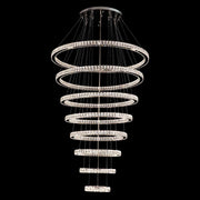 Jazmina Crystal 8 Ring LED Pendant Light - 1200mm