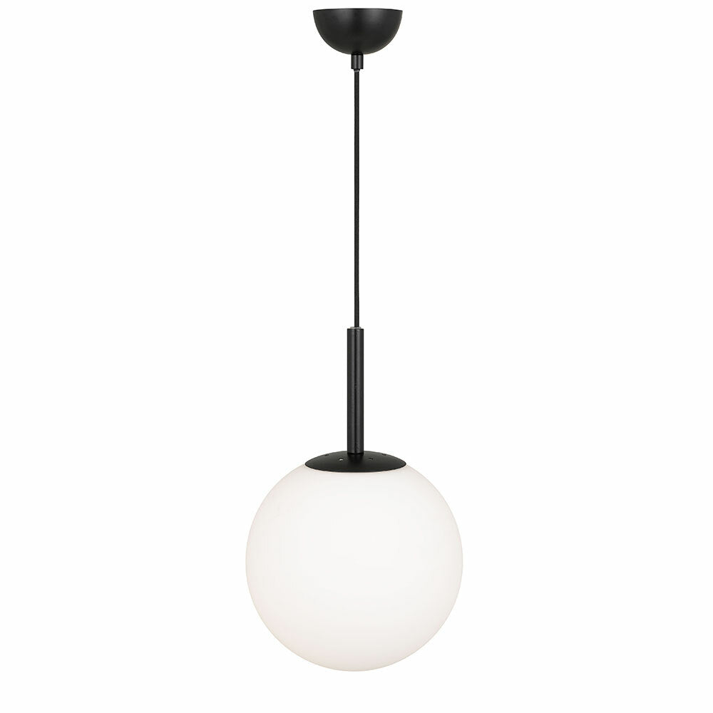 Bally Small Opal Sphere Pendant Light with Metal Finish