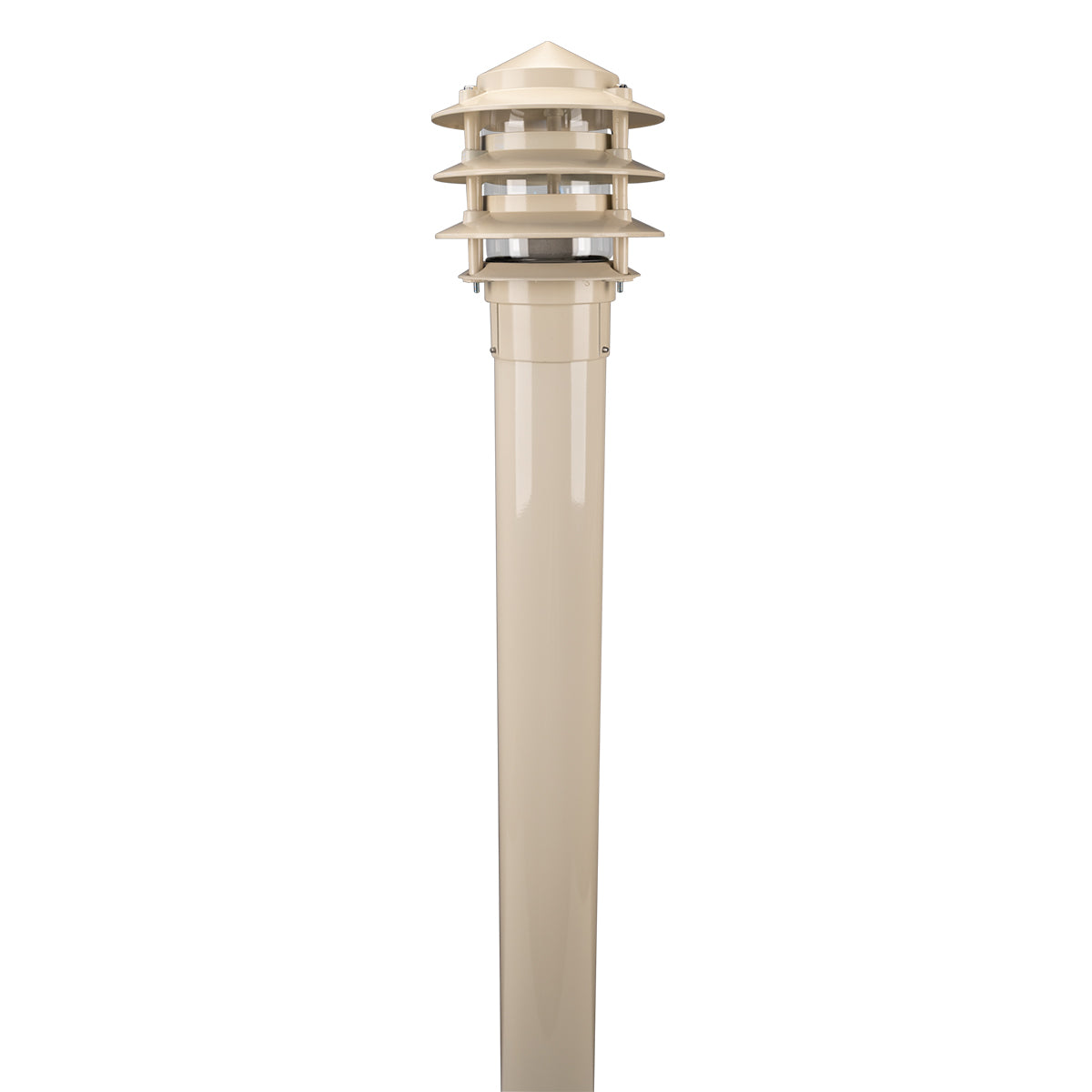 BL-100 3 Tier Bollard Head with 1 Meter 76mm Aluminium Post