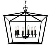 Perigan 6 Light Candle Pendant with Chain Suspension