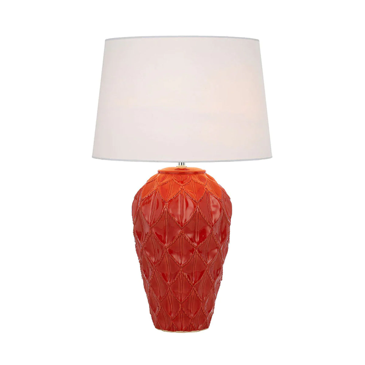 Madrid Table Lamp with Ceramic Base and Fabric Shade