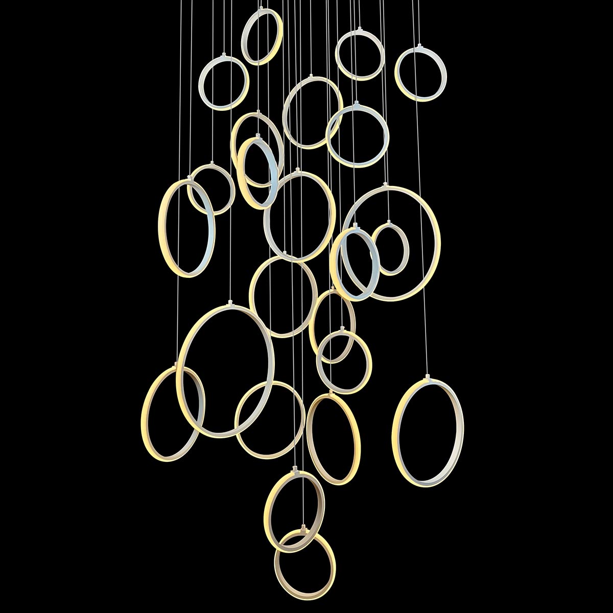 Bolla 10 Ring LED Pendant Light
