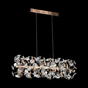 Astrid Crystal Floral Linear Pendant Light - 900mm