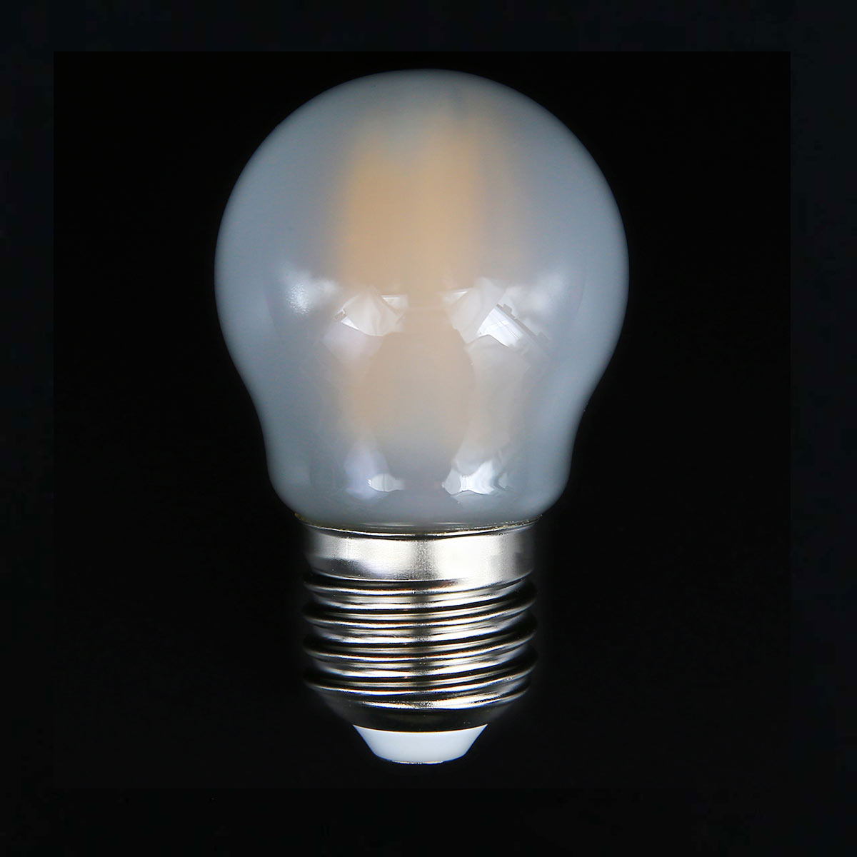 Fancy Round G45 E27 Filament LED Globe - Dimmable