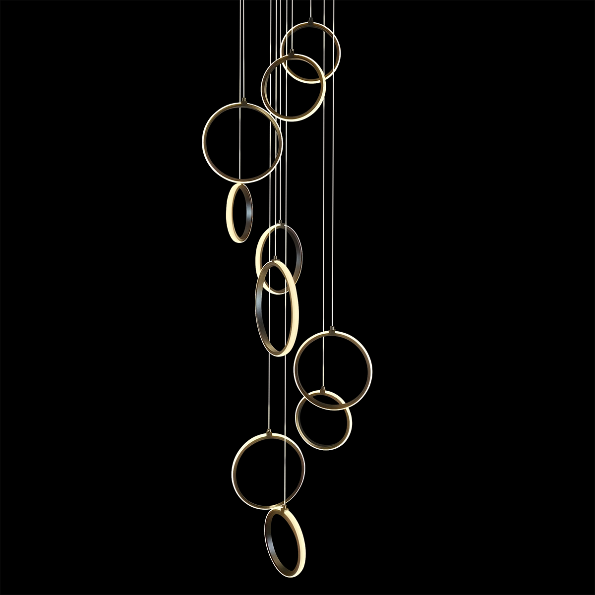 Bolla 10 Ring LED Pendant Light