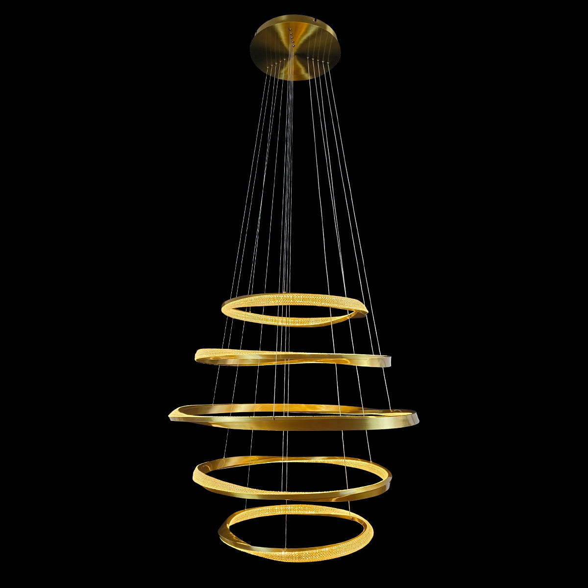Saturno 5 Ring Pendant LED Light