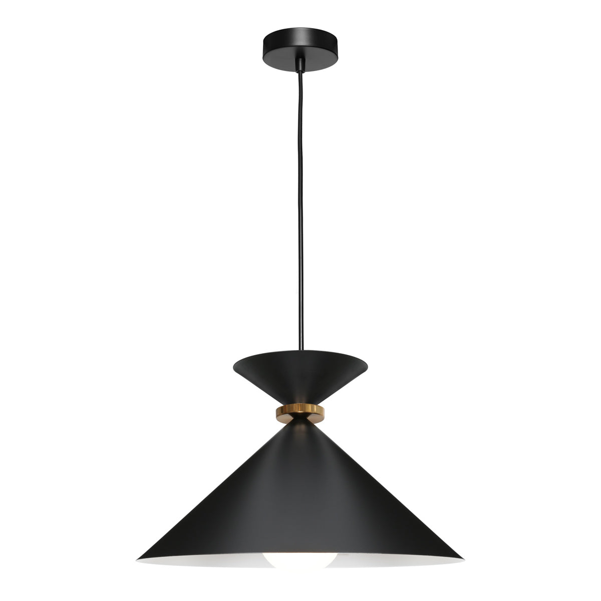 Julia White Coned Shapped Pendant Light