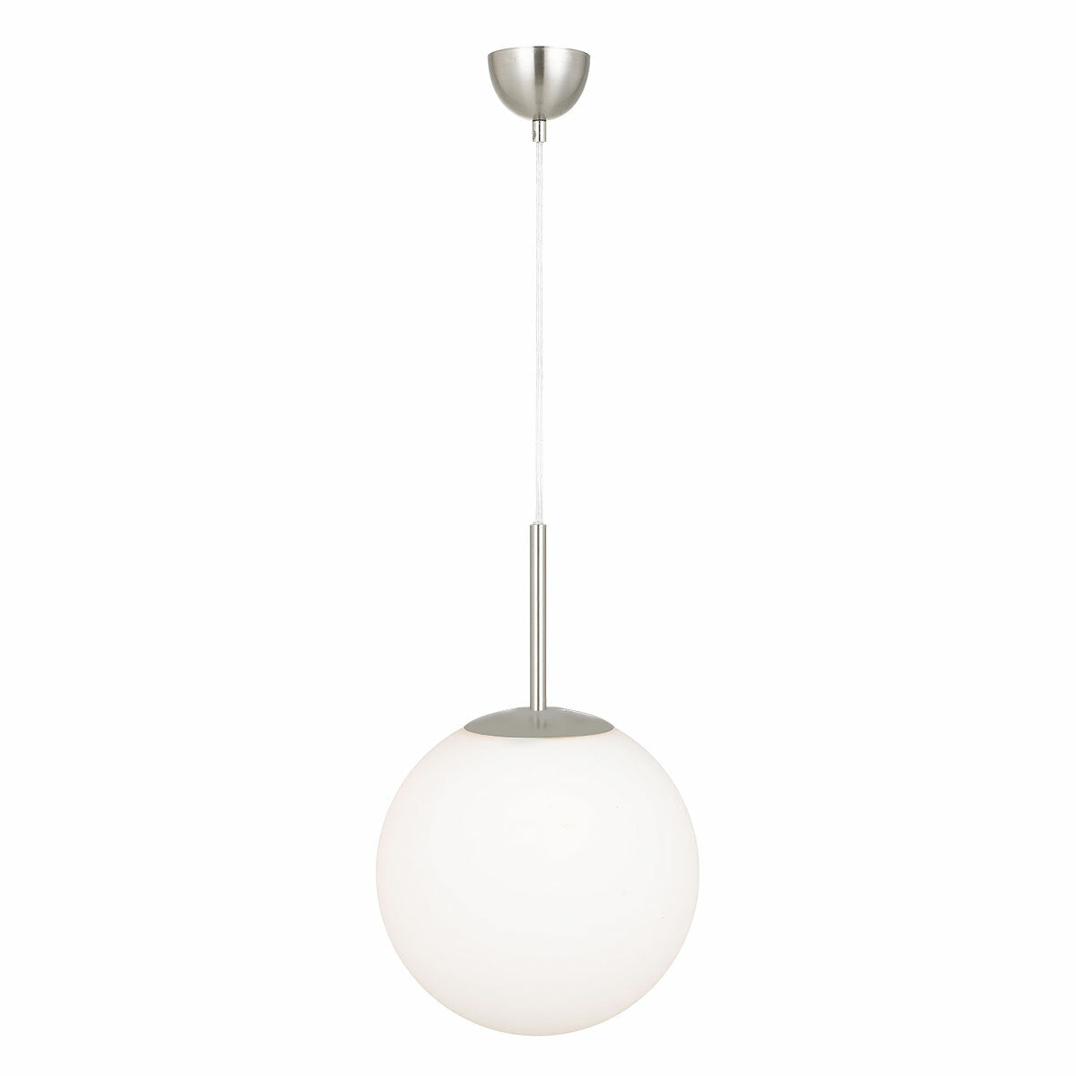 Bally Small Opal Sphere Pendant Light with Metal Finish