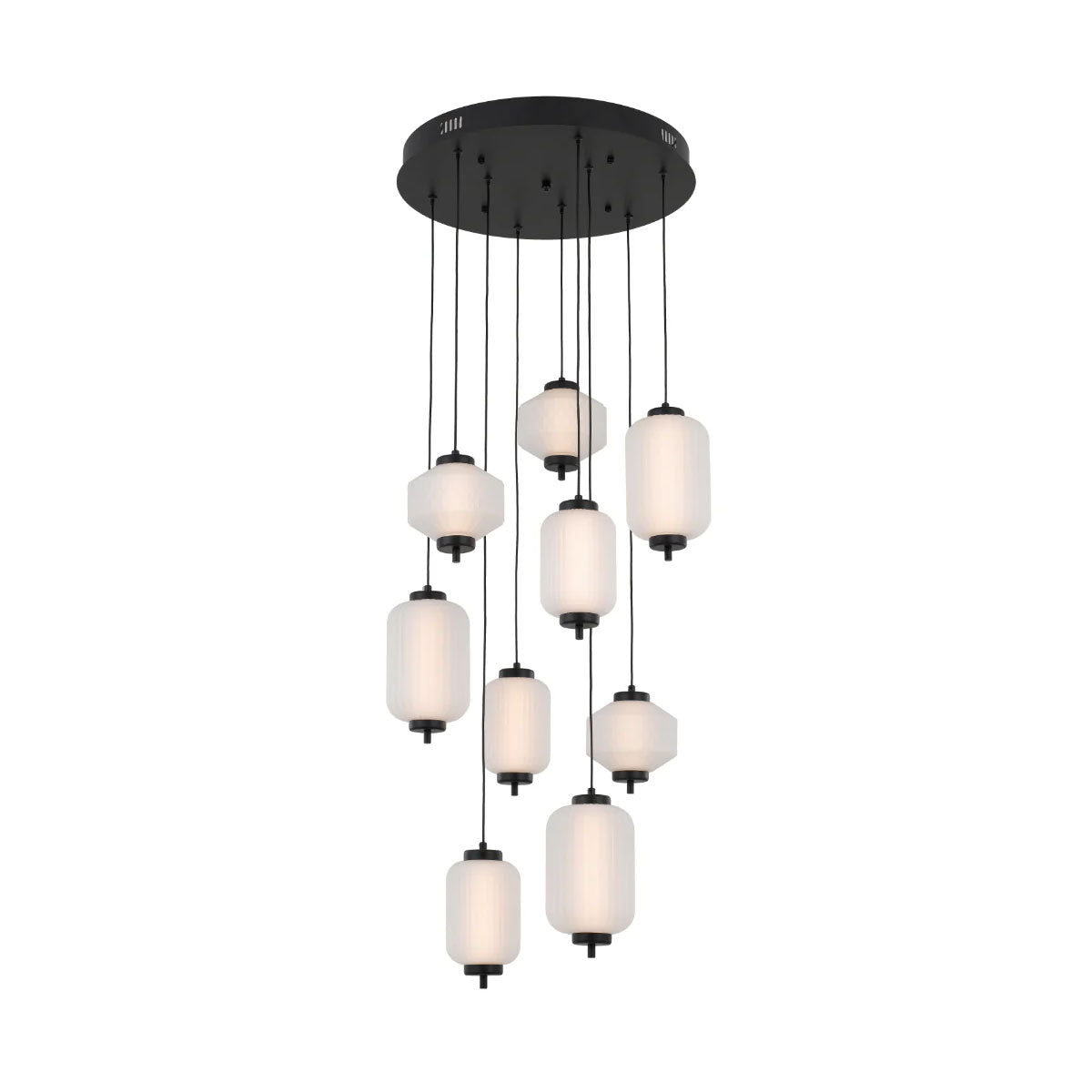 Torso 9-Light LED Iron & Glass Pendant Light