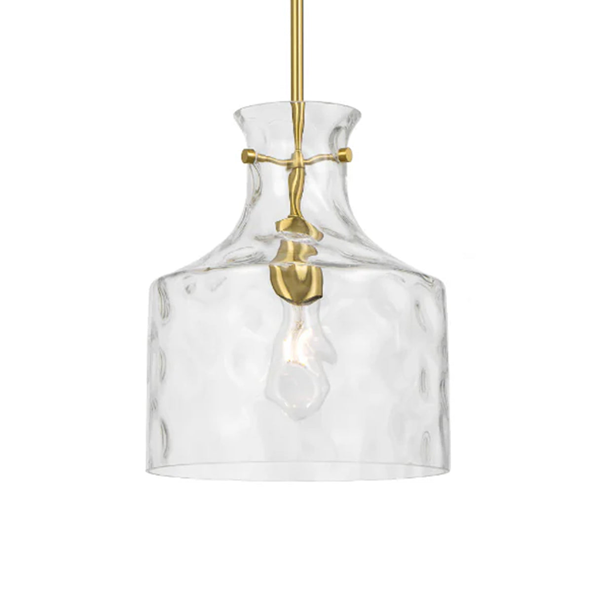 Perron Pendant Light with Dimpled Glass