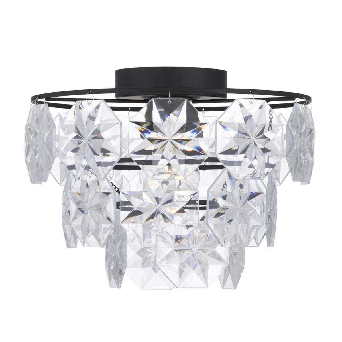 Alison Chandelier Light Fixture with Acrylic Beads