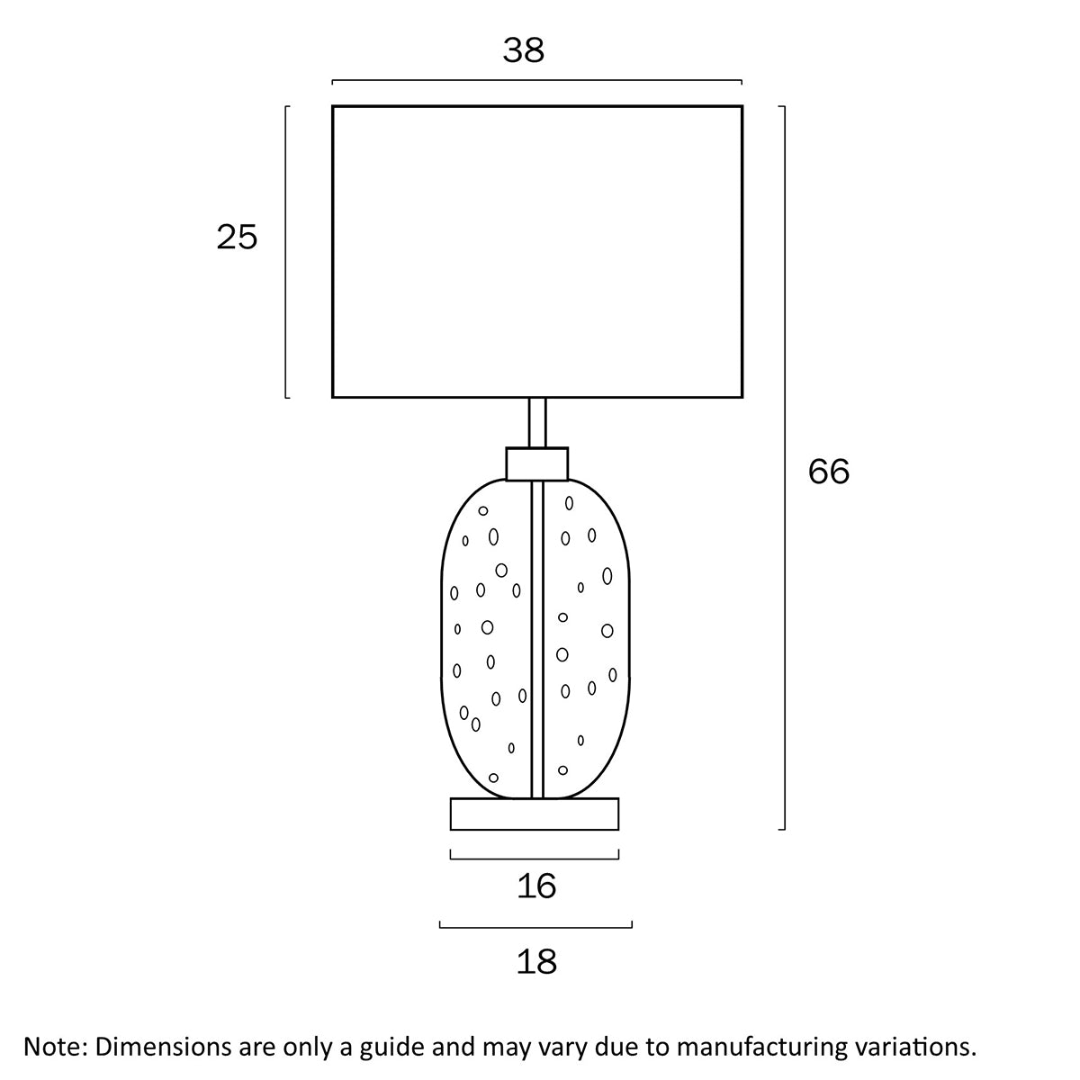 Manolo Table Lamp Aqua Glass with Elegant Accents