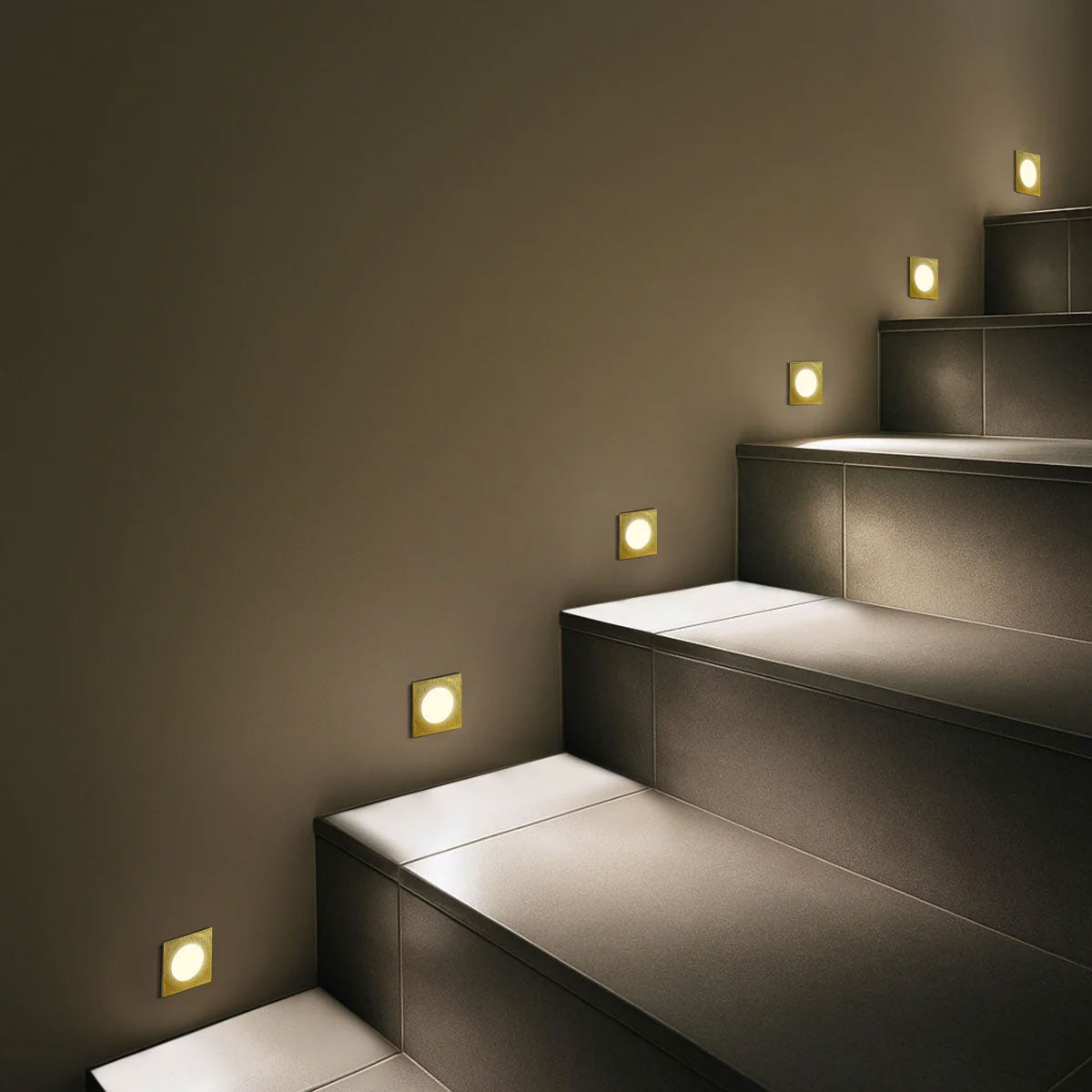 Maren Square Stair Downlight with Tri-Colour LED