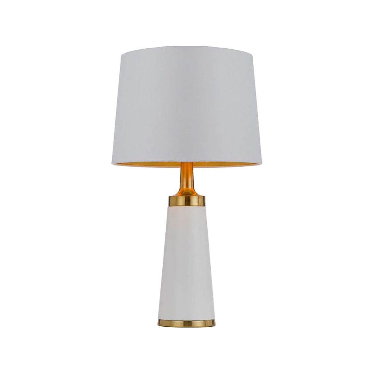 Margot Table Lamp with Tapered Shade and Gold Detailing