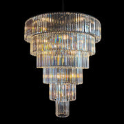 Marinello 6 Tier Crystal Chandelier with  26 Lights - Black Frame