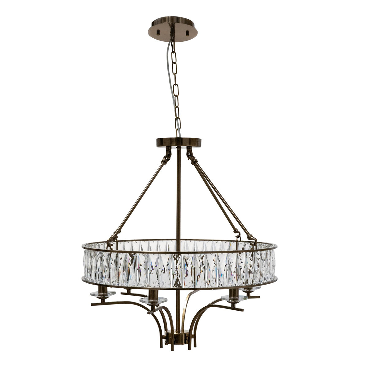 Marisa Cylindrical Crystal Metal Pendant