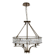 Marisa Cylindrical Crystal Metal Pendant